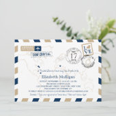 Luchtpost van New York en New Jersey | Vrijgezelle Kaart (Staand voorkant)