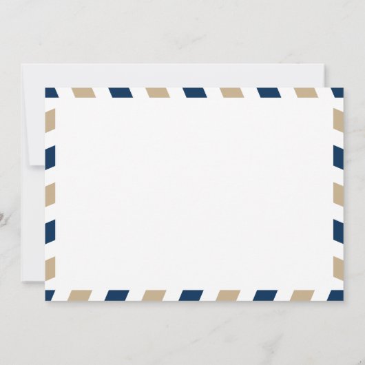 Luchtpost van New York en New Jersey | Vrijgezelle Kaart (Achterkant)