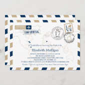 Luchtpost van New York en New Jersey | Vrijgezelle Kaart (Voorkant / Achterkant)