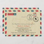 Luchtpost van Texas / New Jersey | Baby Shower Kaart (Voorkant / Achterkant)