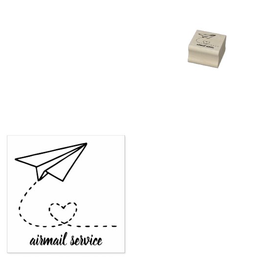 Luchtpost verzending rubberstempel (Gestempeld)