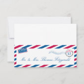 Luchtpost zitplaatskaart met tentje kaart (Voorkant)