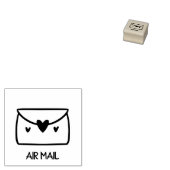 Luchtpostenvelop Rubberstempel (Gestempeld)