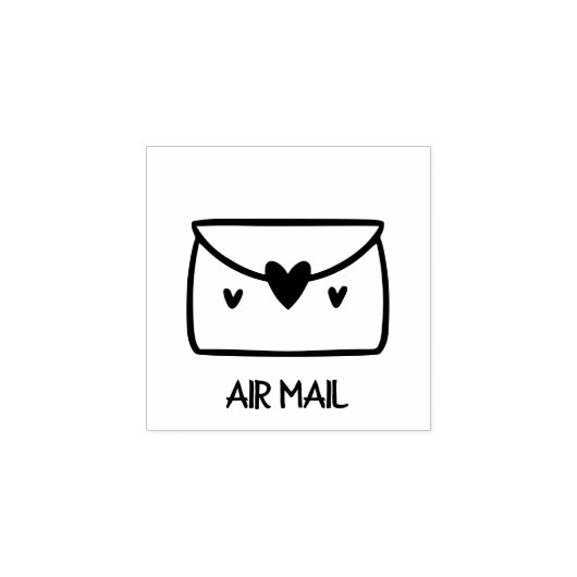 Luchtpostenvelop Rubberstempel (Afrduk)