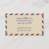  luchtpoststaven, reisindustrie visitekaartje (Achterkant)