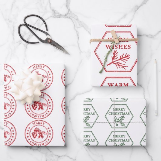 luchtpostzegels inpakpapier vellen (Voorkant)