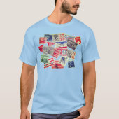 luchtpostzegels Unisex T-Shirt (Voorkant)