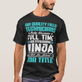 Luchtqualiteit Veldtechnici Functie Beroep T-shirt (Voorkant)