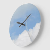 Luchtruim en vliegtuig grote klok (Hoek)