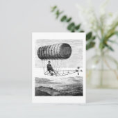  luchtschip/ballonvaarder briefkaart (Staand voorkant)