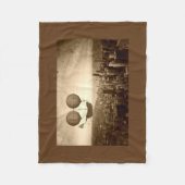 Luchtschip boven Chicago Fleece Deken (Voorkant)