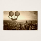 Luchtschip boven Visitekaartjes van Chicago (Voorkant)