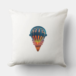 Luchtschip-een ballon tussen de velden Sierkussen