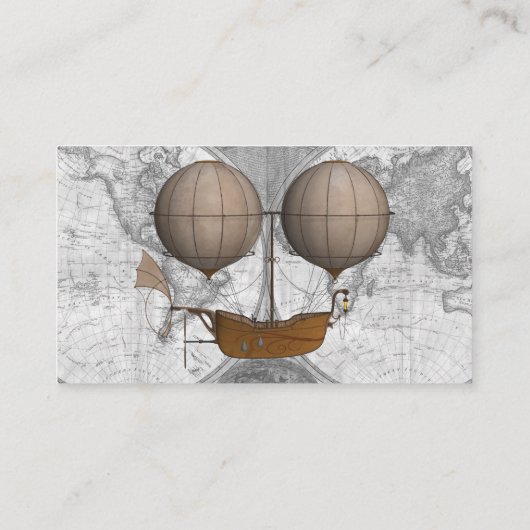  Luchtschip & Grijze Wereldkaart Boek Aanvraag Informatiekaartje (Achterkant)