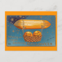 luchtschip Halloween/Briefkaart Zeppelin