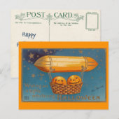  luchtschip Halloween/Briefkaart Zeppelin Briefkaart (Voorkant / Achterkant)