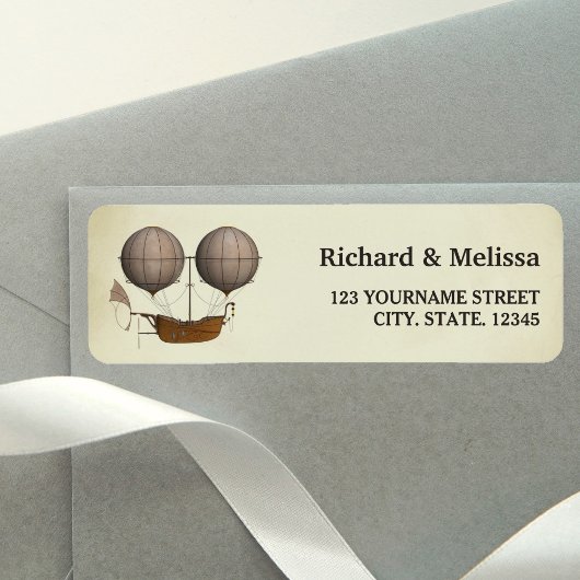  luchtschip hete luchtballon bruiloft etiket