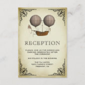  luchtschip Hot Air Ballon Weddenschap Informatiekaartje (Voorkant)