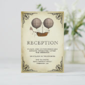  luchtschip Hot Air Ballon Weddenschap Informatiekaartje (Staand voorkant)