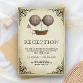  luchtschip Hot Air Ballon Weddenschap Informatiekaartje