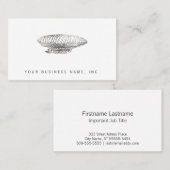 luchtschip (letterpersstijl) visitekaartje (Voorkant / Achterkant)