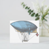  luchtschip met kleur briefkaart (Staand voorkant)