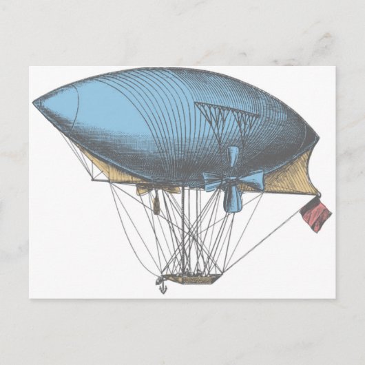  luchtschip met kleur briefkaart (Voorkant)