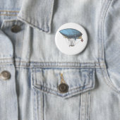 luchtschip met kleur ronde button 5,7 cm (In situ)