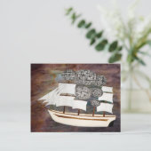 Luchtschip Rabbie Burns Briefkaart (Staand voorkant)