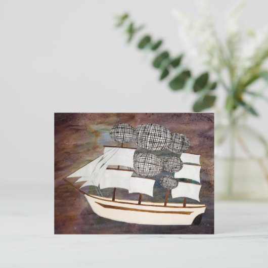 Luchtschip Rabbie Burns Briefkaart (Staand voorkant)