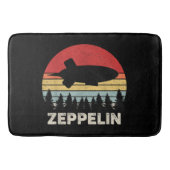  luchtschip Retro Zeppelin Shirt Badmat (Voorkant)