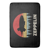 luchtschip Retro Zeppelin Shirt Badmat (Voorkant Verticaal)