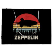  luchtschip Retro Zeppelin Shirt Groot Cadeauzakje (Achterkant)
