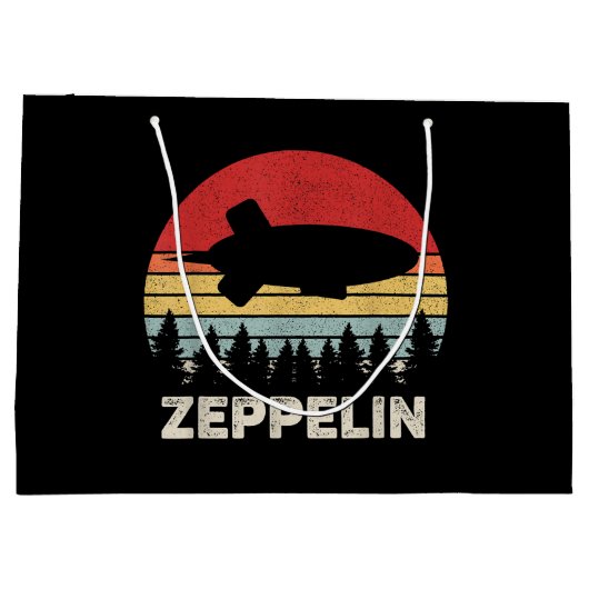 luchtschip Retro Zeppelin Shirt Groot Cadeauzakje (Achterkant)