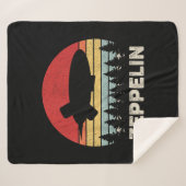  luchtschip Retro Zeppelin Shirt Sherpa Deken (Voorkant (horizontaal))