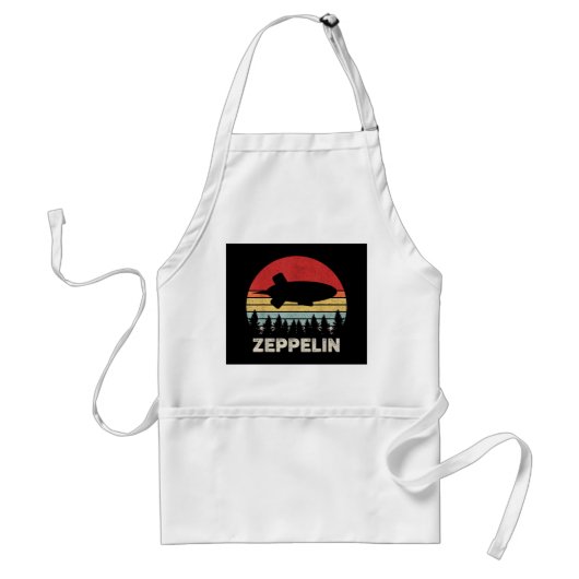 luchtschip Retro Zeppelin Shirt Standaard Schort (Voorkant)