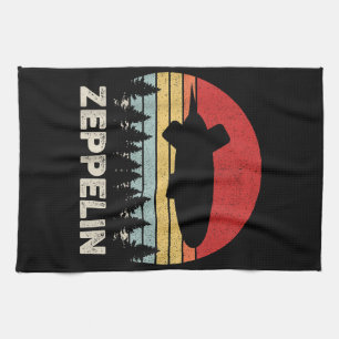 luchtschip Retro Zeppelin Shirt Theedoek