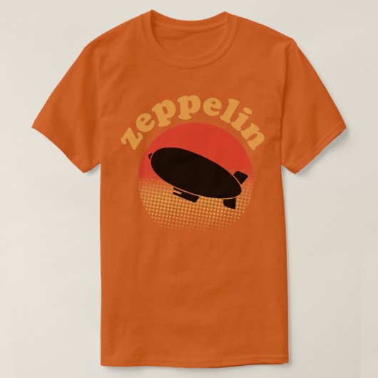 luchtschip Retro Zeppelin t-shirt Diriable Airshi (Design voorkant)