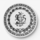 luchtschip Steampunk-ontwerp Papieren Bordje (Voorkant)