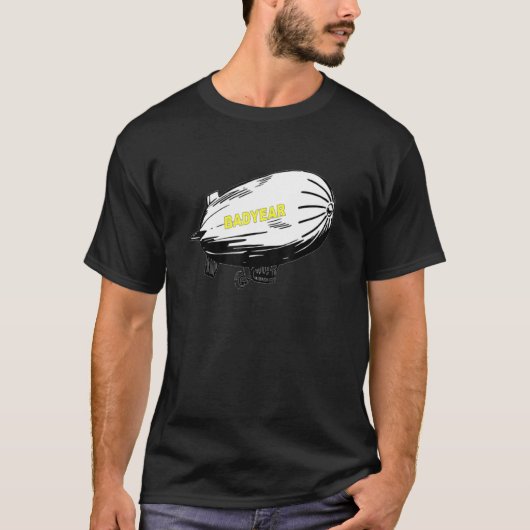 Luchtschip Zeppelin Vlucht Badyear Blimp T-shirt (Voorkant)
