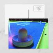 Luchtsleuteltafel en -mallet met neonverlichting briefkaart (Voorkant / Achterkant)