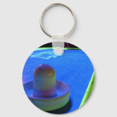 Luchtsleuteltafel en -mallet met neonverlichting sleutelhanger (Voorkant)