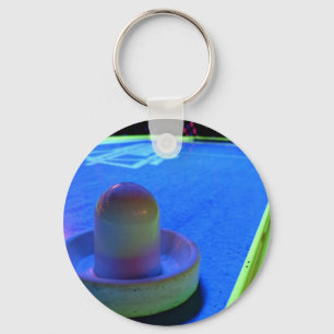 Luchtsleuteltafel en -mallet met neonverlichting sleutelhanger
