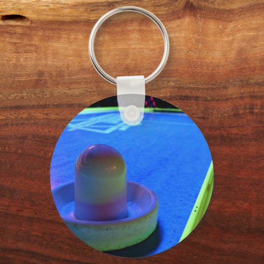 Luchtsleuteltafel en -mallet met neonverlichting sleutelhanger (Voorkant)