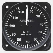  luchtsnelheidslang vierkante sticker (Voorkant)