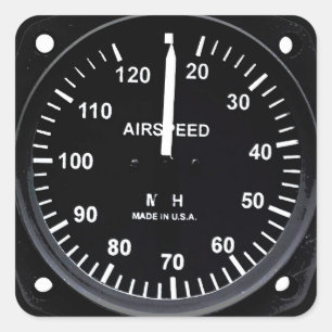  luchtsnelheidslang vierkante sticker