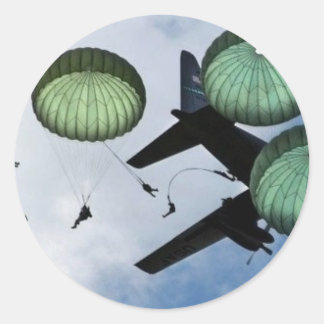 luchtsprong ronde sticker