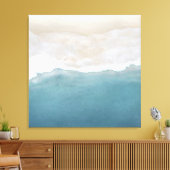 Luchtstrand Zand 3 Paneel Canvas Print (Insitu (Woonkamer))