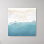 Luchtstrand Zand 3 Paneel Canvas Print (Voorkant)