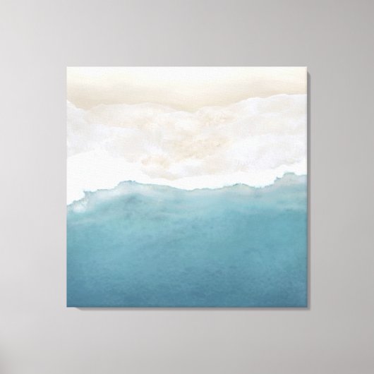 Luchtstrand Zand 3 Paneel Canvas Print (Voorkant)